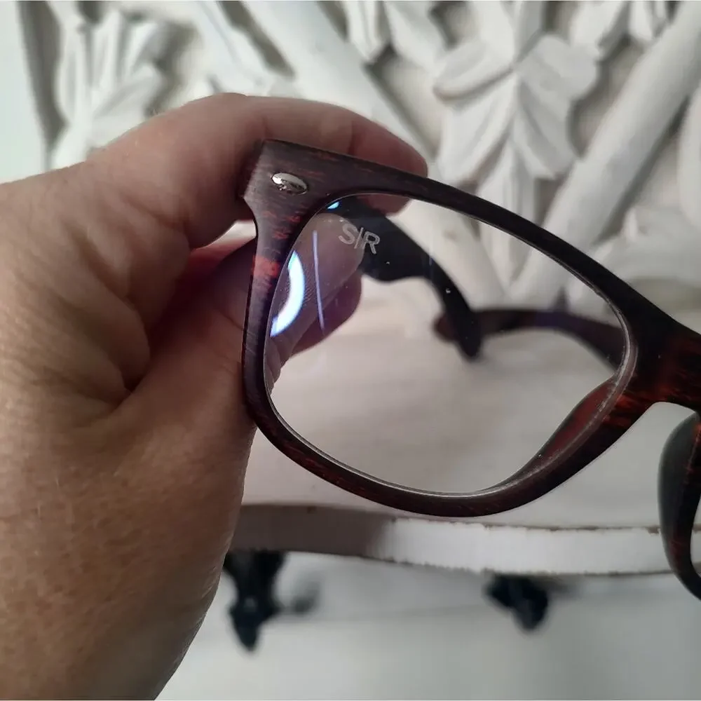 SHADYRAYS Classic Timber in Deep Timber Wood Grain Blue Light Glasses